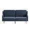 Merrick Lane Niklas Mid Century Modern Split-Back Sofa Futon with 3 Recline Positions